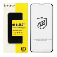 Защитное стекло "iPAKY" 9H Full Glue для Apple iPhone 14 Pro Max Черный