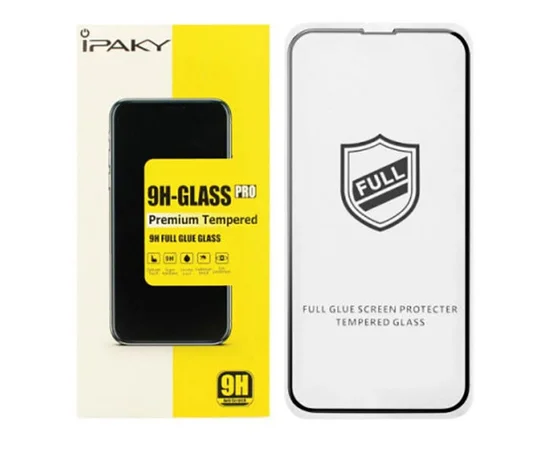 Захисне скло "iPAKY" 9H Full Glue для Apple iPhone 14 Pro Max Чорний