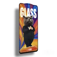 Защитное стекло "MR CAT" ESD для Apple iPhone 14 Pro Max Черный