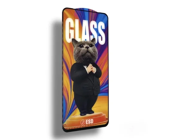 Захисне скло "MR CAT" ESD для Apple iPhone 14 Pro Max Чорний