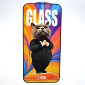 Защитное стекло "MR CAT" ESD для Apple iPhone 14 Pro Max Черный