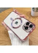 Силиконовый чехол "Transparent Plating" with MagSafe для Apple iPhone 12 Pro Max Розовый