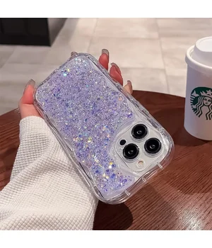 Силиконовый чехол "Bling Cute Wave" для Apple iPhone 14 Pro Max Фиолетовый