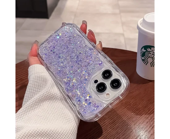 Силіконовий чохол "Bling Cute Wave" для Apple iPhone 14 Pro Фіолетовий
