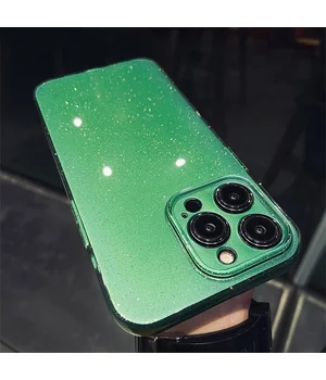 Силиконовый чехол "Bling color" для Apple iPhone 14 Pro Зеленый Силиконовый чехол "Bling color" для Apple iPhone 14 Pro Зеленый