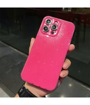Силиконовый чехол "Bling color" для Apple iPhone 15 Pro Max Ярко-Розовый Силиконовый чехол "Bling color" для Apple iPhone 15 Pro Max Ярко-Розовый