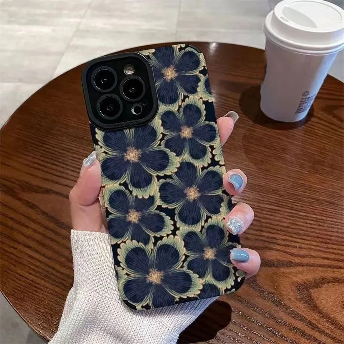 Силіконовий чохол "Cute Style" Flowers для Apple iPhone 14 Pro Max