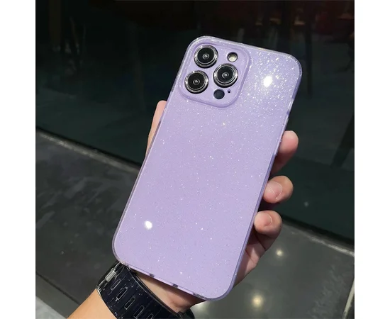 Силіконовий чохол "Bling color" для Apple iPhone 15 Pro Max Фіолетовий