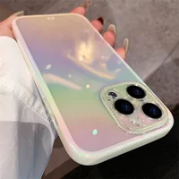 Силиконовый чехол "Laser Gradient" для iPhone 12 Pro Max Светлый