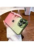 Силиконовый чехол "Electroplate Gradient" для Apple iPhone 14 Pro Розово-желтый