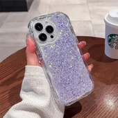 Силиконовый чехол "Bling Cute Wave" для Apple iPhone 14 Pro Max Фиолетовый