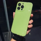Силиконовый чехол "Bling color" для Apple iPhone 13 Pro Max Салатовый