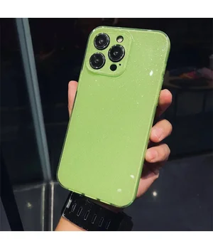 Силиконовый чехол "Bling color" для Apple iPhone 13 Pro Max Салатовый