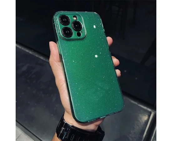 Силиконовый чехол "Bling color" для Apple iPhone 14 Pro Max Зеленый