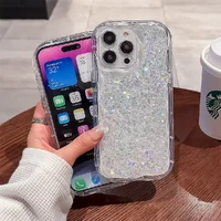 Силиконовый чехол "Bling Cute Wave" для Apple iPhone 14 Pro Серебряный