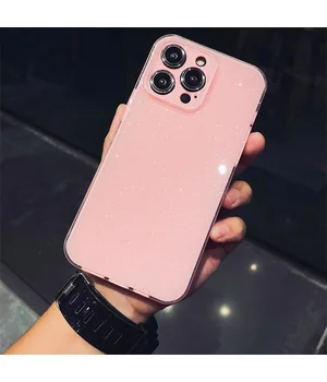 Силіконовий чохол "Bling color" для Apple iPhone 13 Pro Max Рожевий