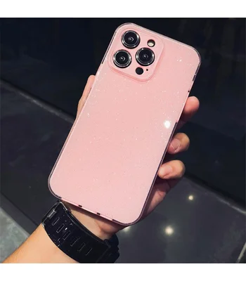 Силиконовый чехол "Bling color" для Apple iPhone 15 Pro Max Розовый