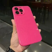 Силіконовий чохол "Bling color" для Apple iPhone 15 Pro Max Яскраво-рожевий