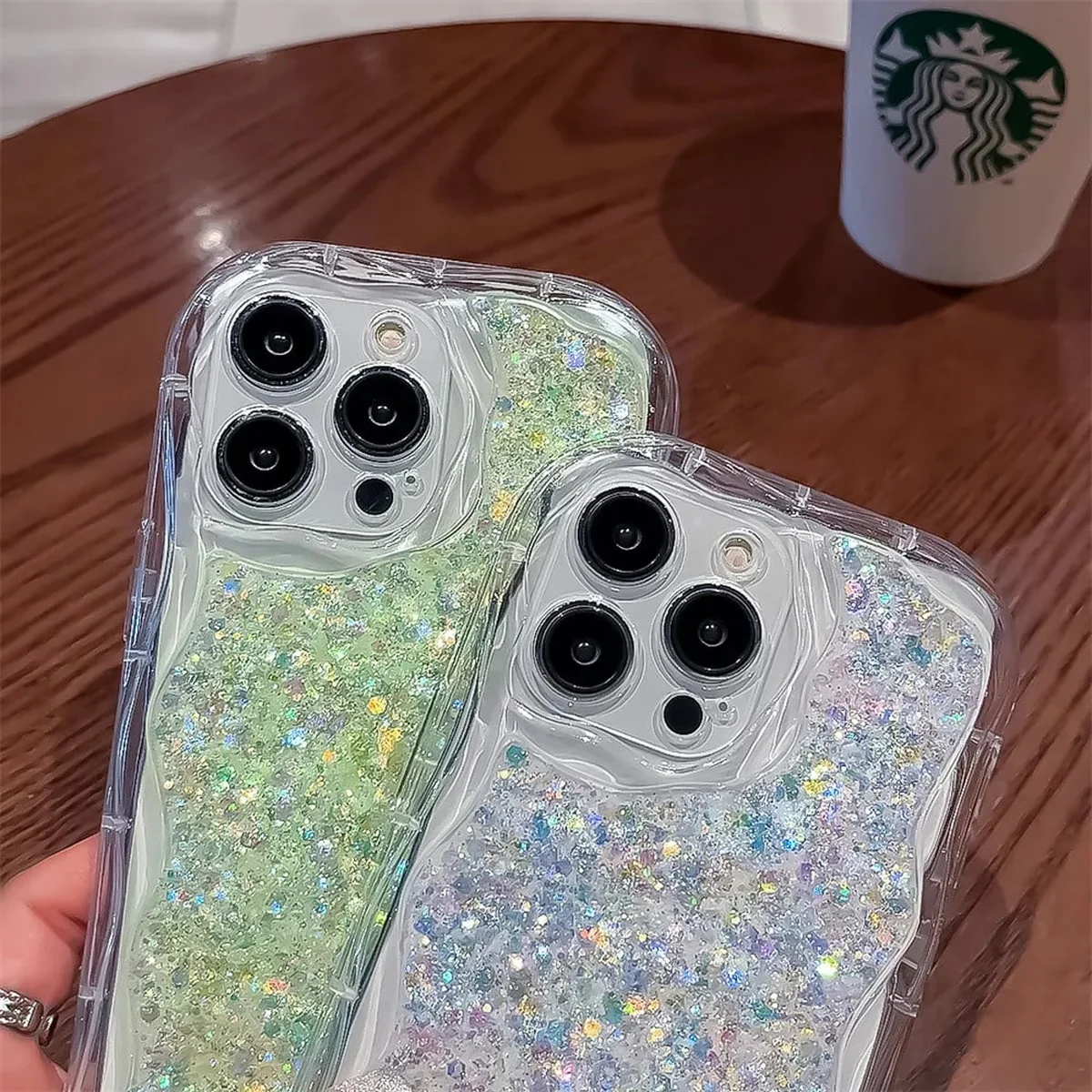 Силіконовий чохол "Bling Cute Wave" для Apple iPhone 14 Pro Max Синій