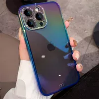Силиконовый чехол "Laser Gradient" для iPhone 12 Pro Max Темный