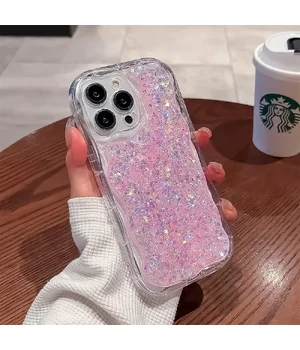 Силіконовий чохол "Bling Cute Wave" для Apple iPhone 13 Pro Max Рожевий