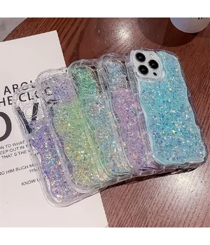 Силіконовий чохол "Bling Cute Wave" для Apple iPhone 13 Pro Max Рожевий