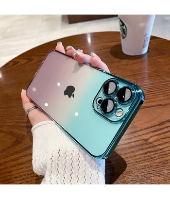 Силіконовий чохол "Electroplate Gradient" для Apple iPhone 15 Pro Фіолетово-синій Силіконовий чохол "Electroplate Gradient" для Apple iPhone 15 Pro Фіолетово-синій