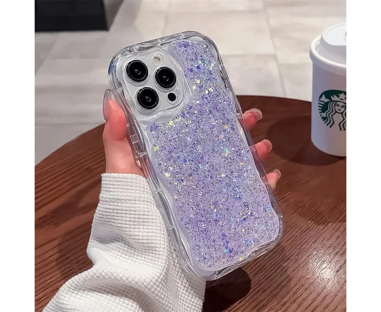 Силіконовий чохол "Bling Cute Wave" для Apple iPhone 14 Pro Фіолетовий