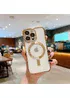 Силіконовий чохол "Transparent Plating" with MagSafe для Apple iPhone 12 Pro Max Золотий