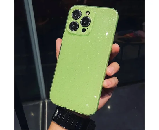 Силіконовий чохол "Bling color" для Apple iPhone 13 Pro Max Салатовий 