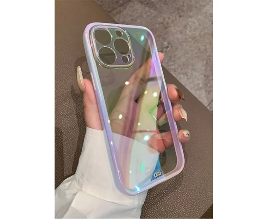 Силиконовый чехол "Laser Gradient" для iPhone 13 Pro Светлый