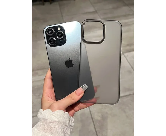 Пластиковый чехол "Ultra Thin Matte" для iPhone 13 Pro Max Черный