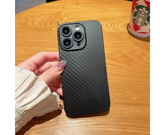 Пластиковий чохол "UltraThin Carbon" для Apple iPhone 13 Pro Чорний
