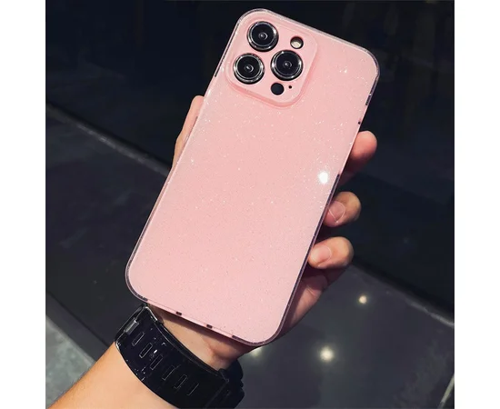 Силіконовий чохол "Bling color" для Apple iPhone 14 Pro Max Рожевий