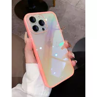 Силіконовий чохол "Laser Gradient" для iPhone 14 Pro Max Рожевий