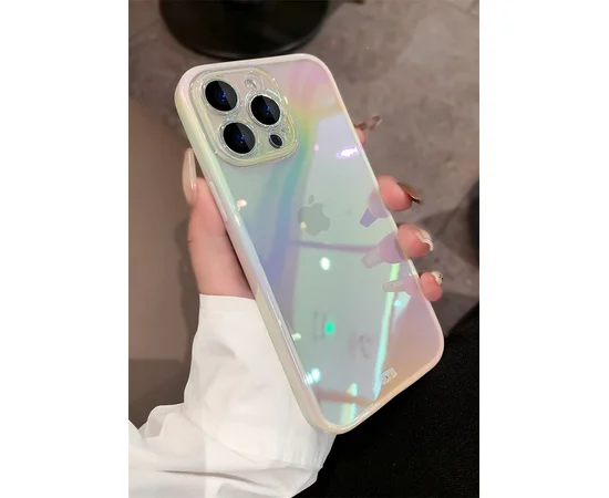 Силиконовый чехол "Laser Gradient" для iPhone 13 Pro Светлый