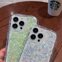 Силиконовый чехол "Bling Cute Wave" для Apple iPhone 13 Pro Max Зеленый