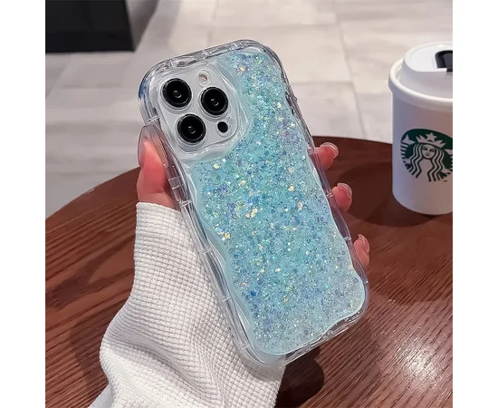 Силіконовий чохол "Bling Cute Wave" для Apple iPhone 14 Pro Синій