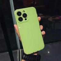 Силіконовий чохол "Bling color" для Apple iPhone 14 Pro Салатовий
