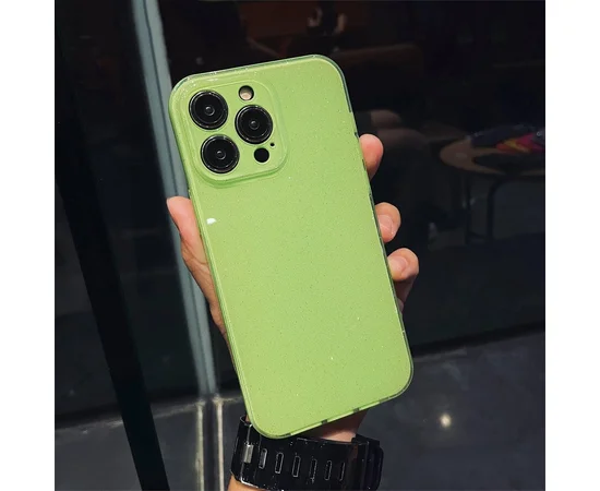 Силіконовий чохол "Bling color" для Apple iPhone 14 Pro Max Салатовий