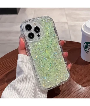 Силіконовий чохол "Bling Cute Wave" для Apple iPhone 14 Pro Max Зелений
