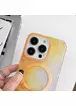 TPU+PC чехол "Watercolor Magnetic" with MagSafe для Apple iPhone 13 Pro Max Оранжевый