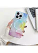 TPU+PC чехол "Watercolor Magnetic" with MagSafe для Apple iPhone 14 Pro Max Синий