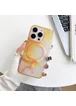 TPU+PC чехол "Watercolor Magnetic" with MagSafe для Apple iPhone 13 Pro Max Оранжевый