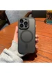 Силиконовый чехол "Frosted Matte" with MagSafe для Apple iPhone 15 Pro Max Черный