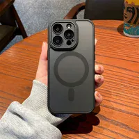 Силіконовий чохол "Frosted Matte" with MagSafe для Apple iPhone 14 Pro Max Чорний
