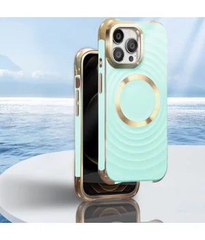 Силіконовий чохол "Luxury Shine" with MagSafe для iPhone 16 Pro Бірюзовий