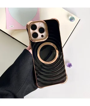 Силиконовый чехол "Luxury Shine" with MagSafe для iPhone 16 Pro Max Черный Силиконовый чехол "Luxury Shine" with MagSafe для iPhone 16 Pro Max Черный