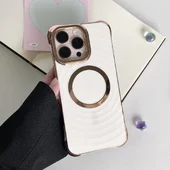 Силіконовий чохол "Luxury Shine" with MagSafe для iPhone 16 Pro Max Білий