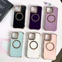 Силиконовый чехол "Luxury Shine" with MagSafe для iPhone 16 Pro Тёмно-фиолетовый